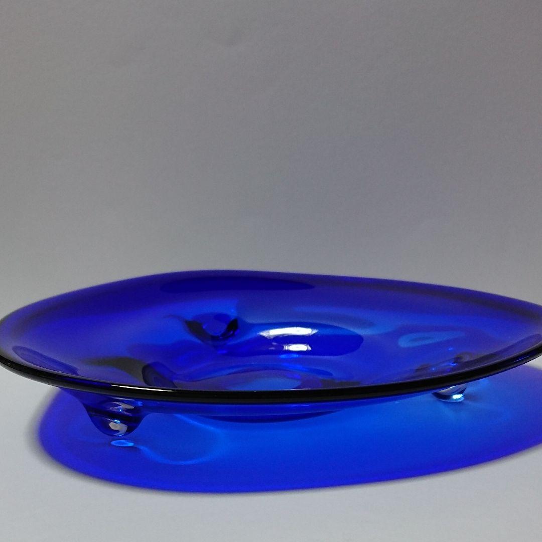 茶道具  義山 菓子器  ガラス 硝子 ギヤマン  直樹 作