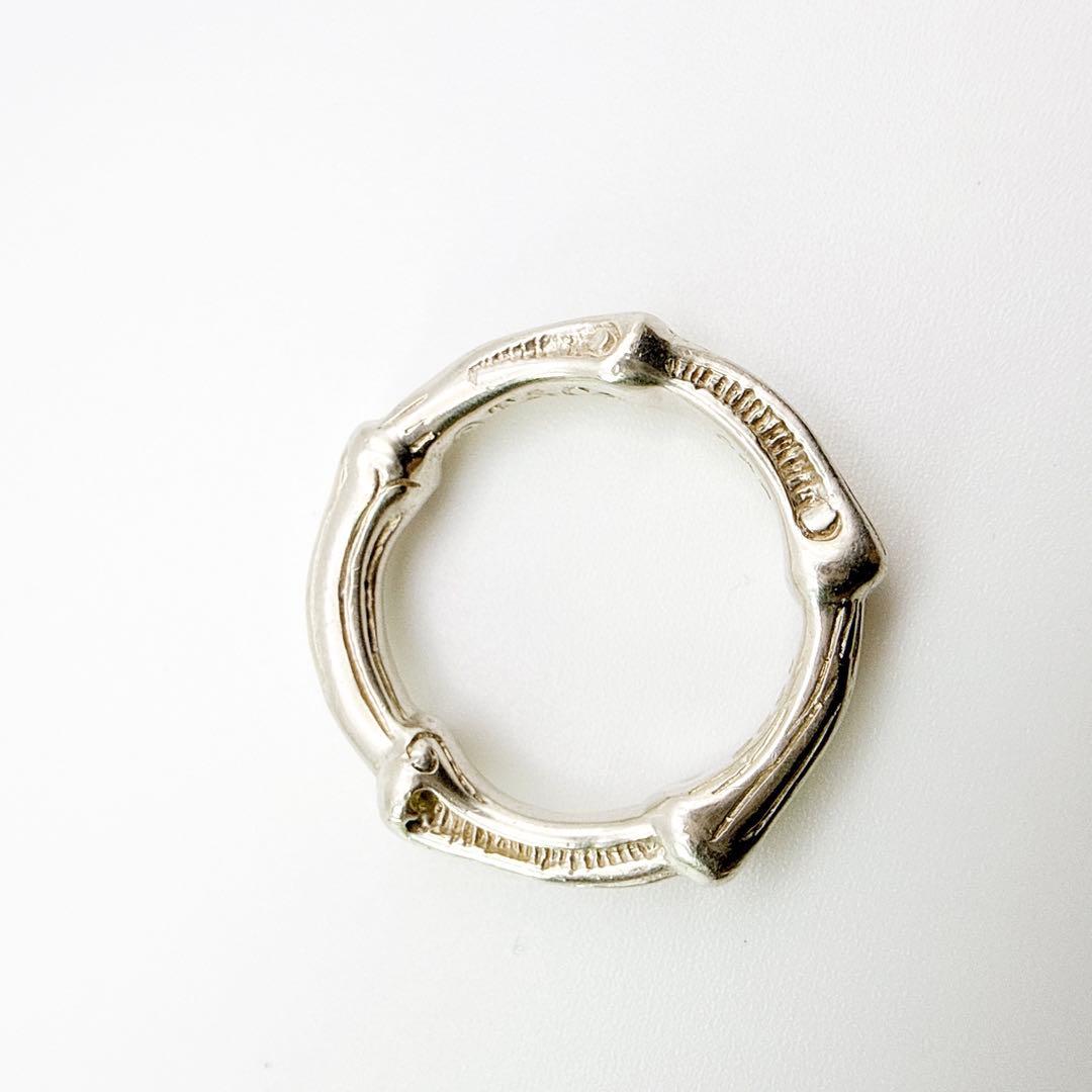 2982-2 保存袋付き美品✨Tiffany バンブー　リング　指輪　10号