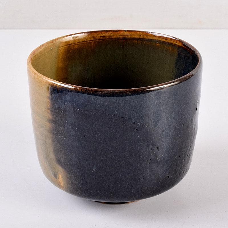 茶道具　高取焼　筒茶碗　時代箱　Z　8436