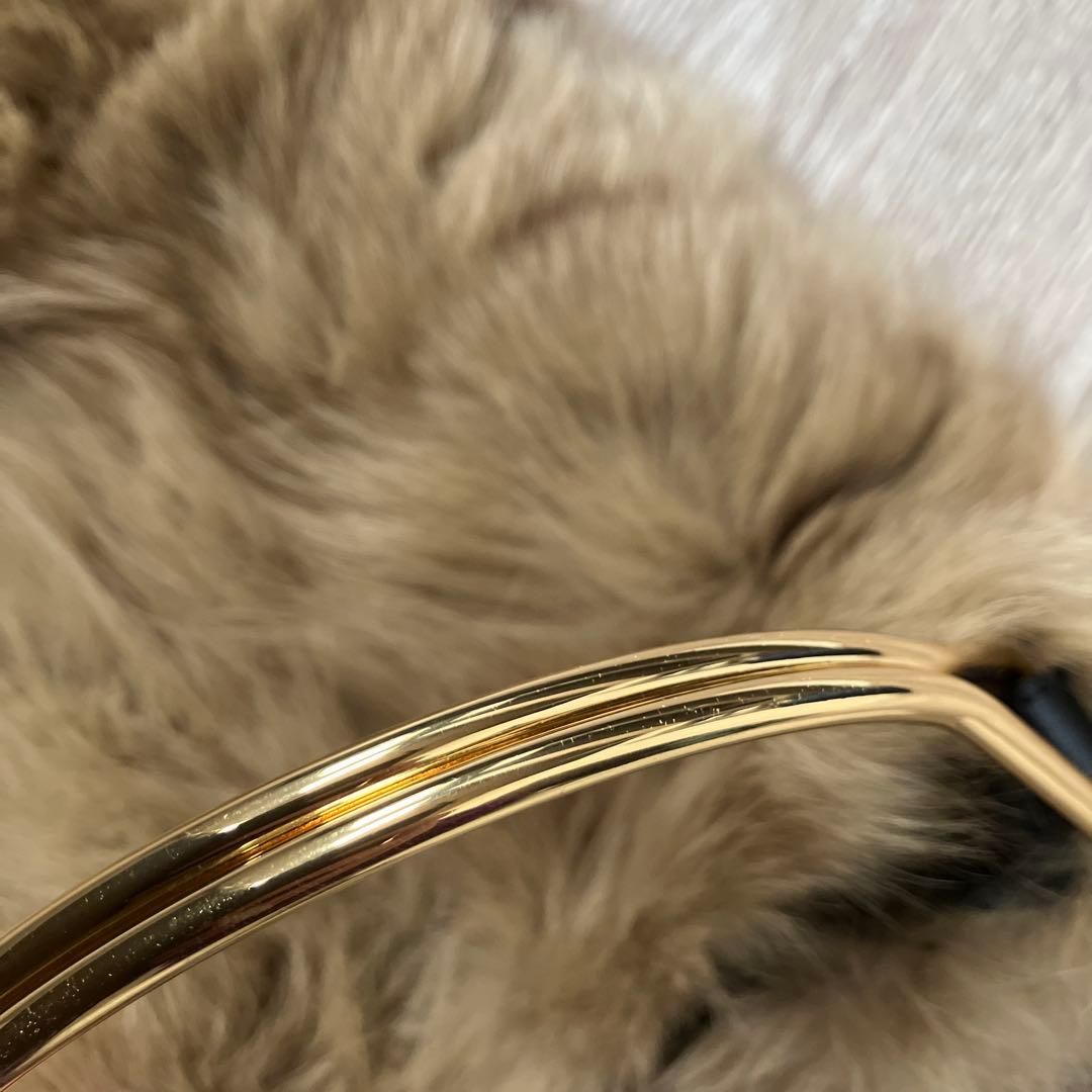 ヴィオラドーロ 定価3.7万 新品 フォックスファーリングバッグ ベージュ