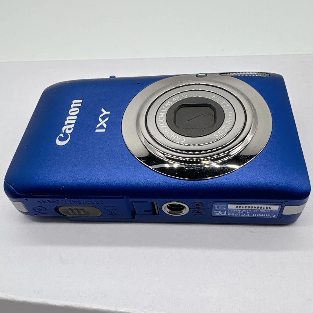 Canon IXY 210F デジタルカメラ ブルー バッテリーチャージャー付き