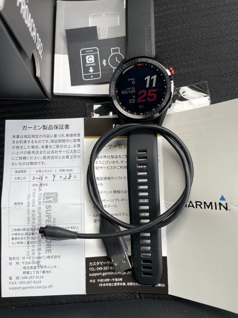 良品　Garmin Approach S62 ガーミン　アプローチs62
