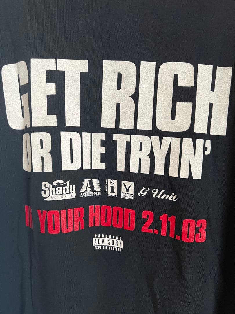 50cent vintage promo tシャツ gunit raptee