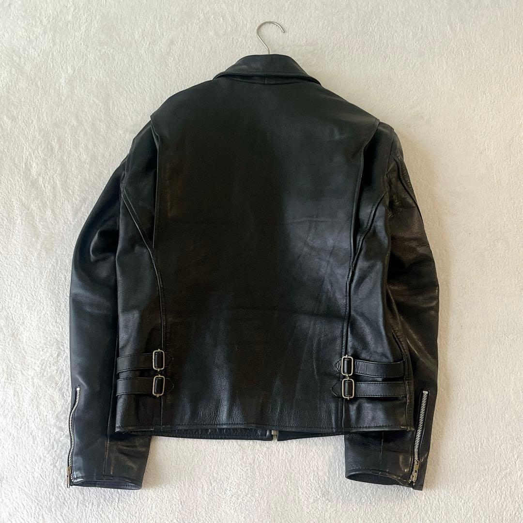 HORN WORKS シングルライダースジャケット レザー 本革 黒 サイズL
