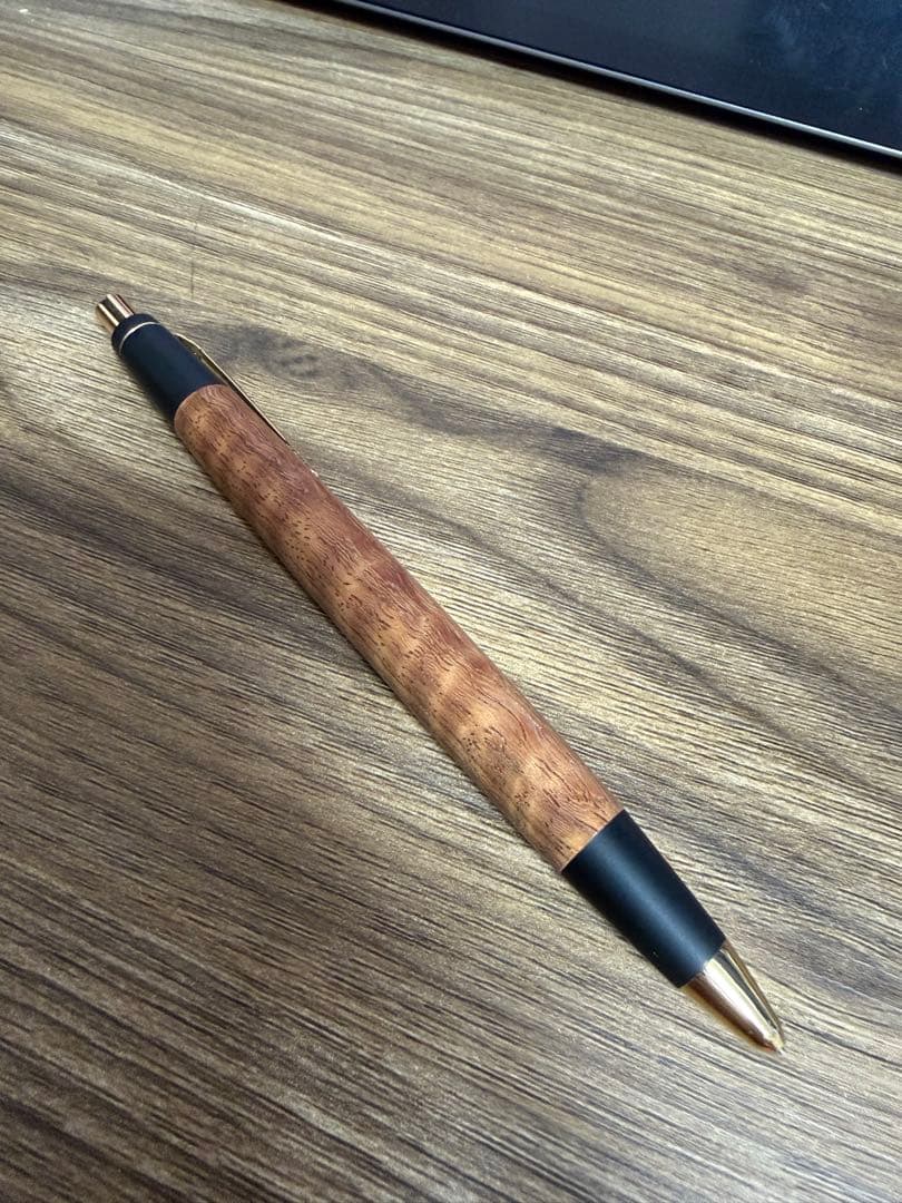 シャープペンシル 野原工芸 花梨虎杢