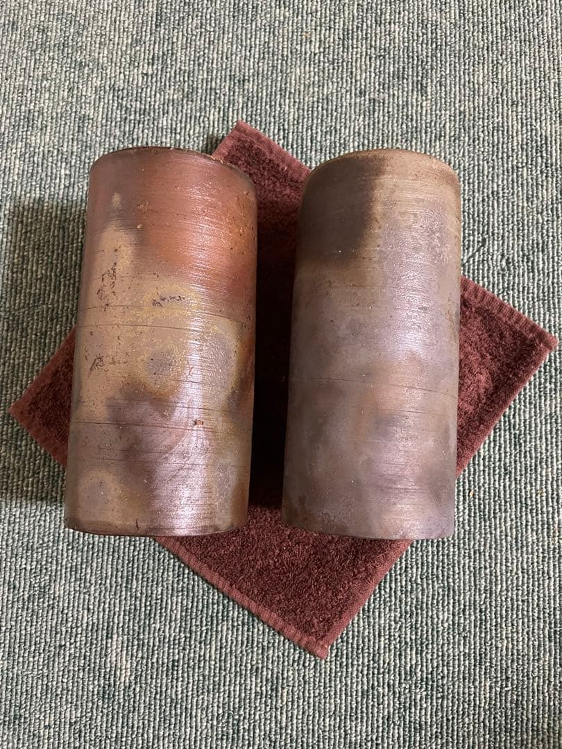 備前焼　ビアジョッキ、ゴブレット(@1)