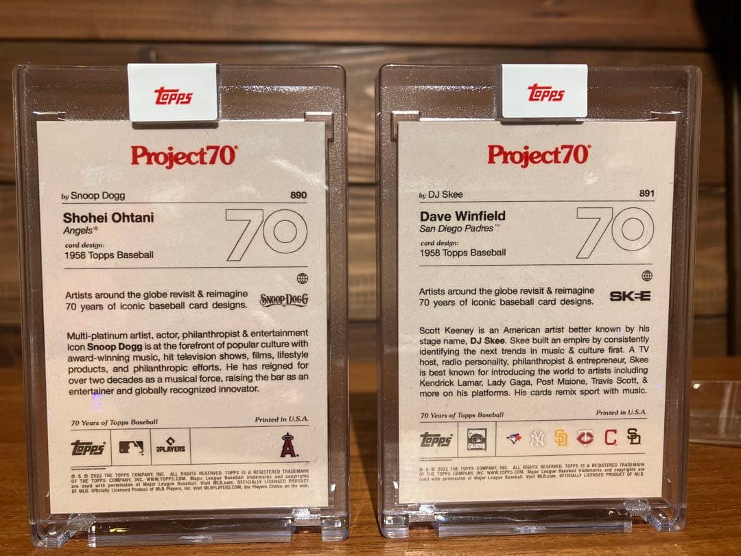 【未開封】Topps Project70® 大谷翔平#890,891 2枚セット