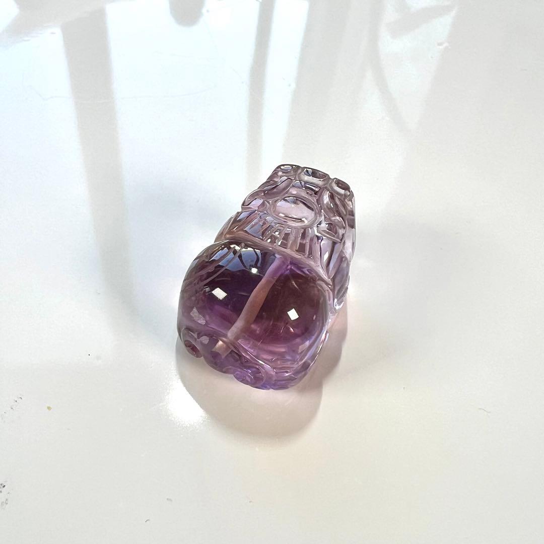 透明感あり　アメトリン　貔貅　ひきゅう　ルース　3