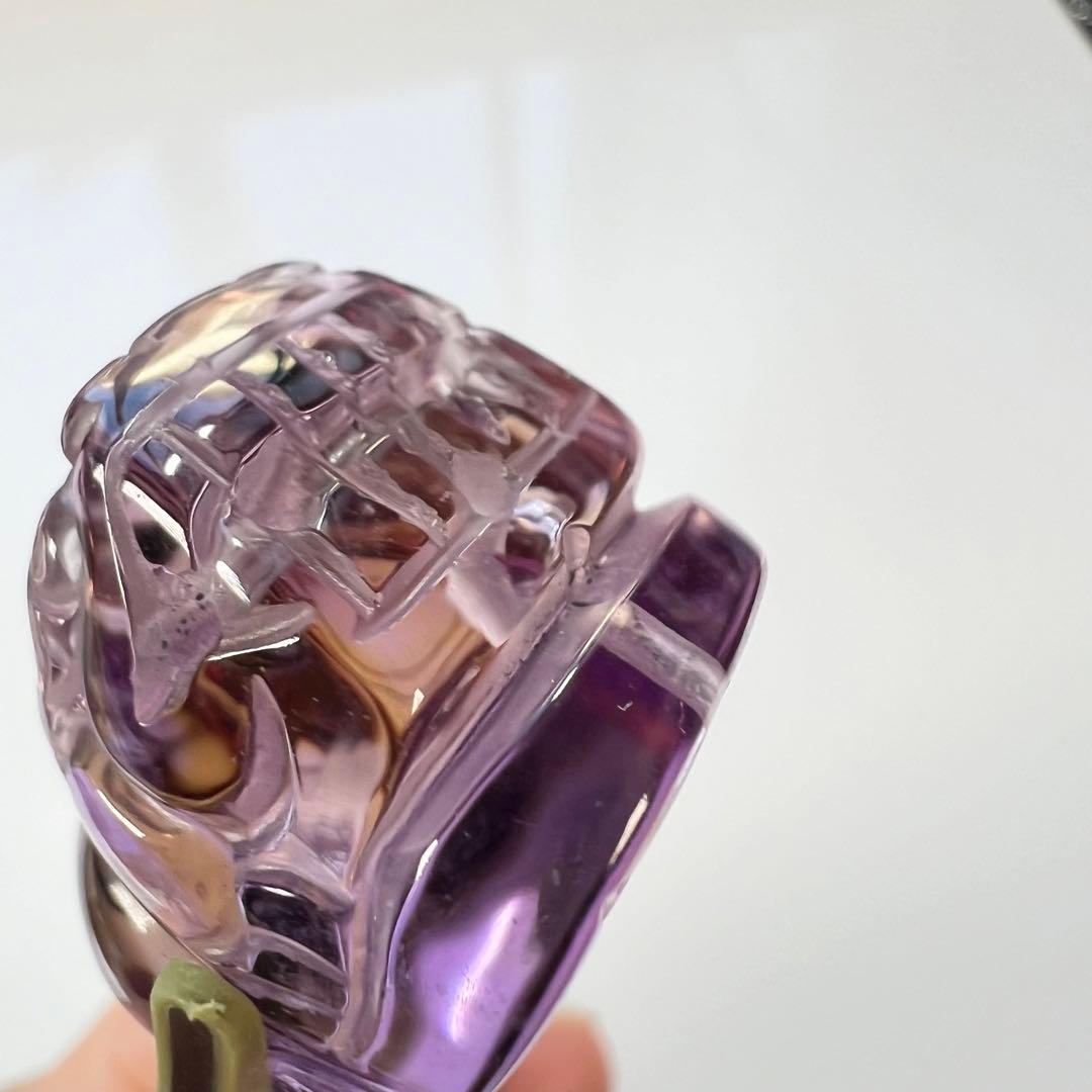 透明感あり　アメトリン　貔貅　ひきゅう　ルース　3