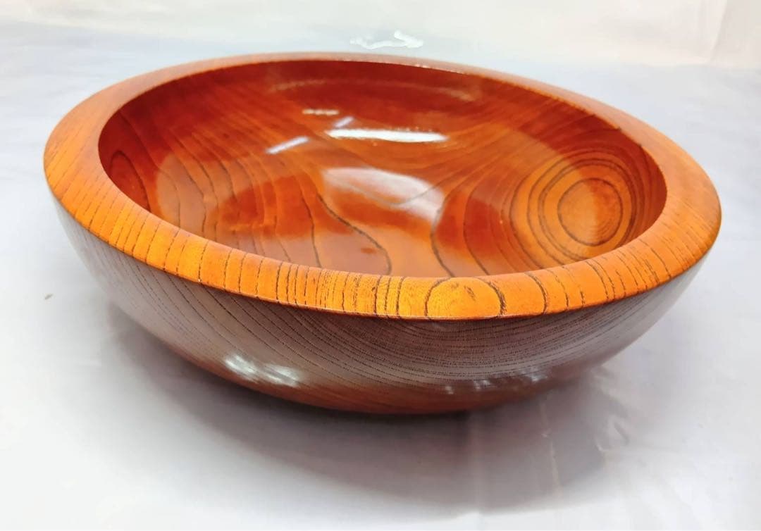 くりぬき鉢　麺捏鉢　盛り鉢　29.5cm 菓子盆　菓子皿　木製　鉢　皿