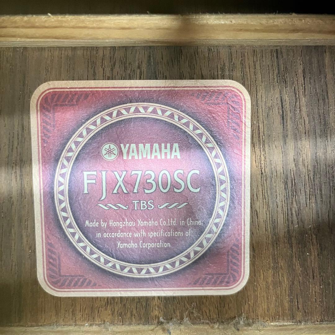 【10778】 YAMAHA FJX730SC エレアコ トップスプルース 単板