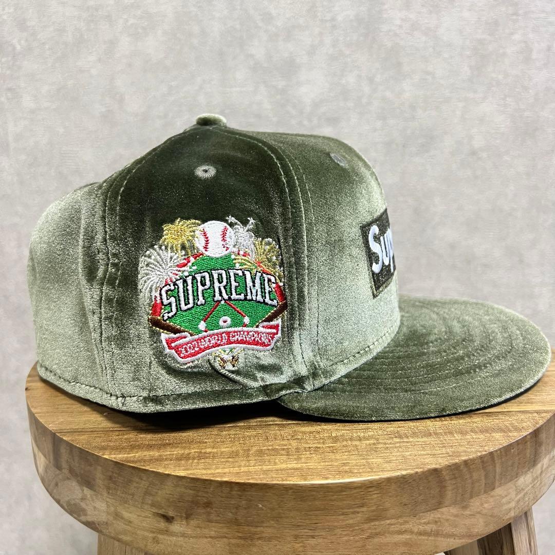 帽子 supreme 22FW Velour Box Logo New Era