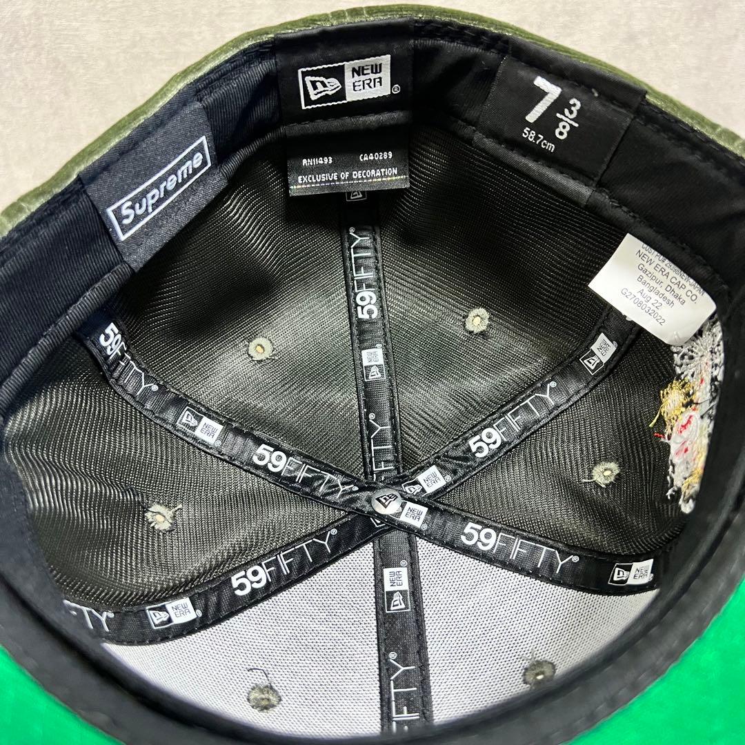 帽子 supreme 22FW Velour Box Logo New Era