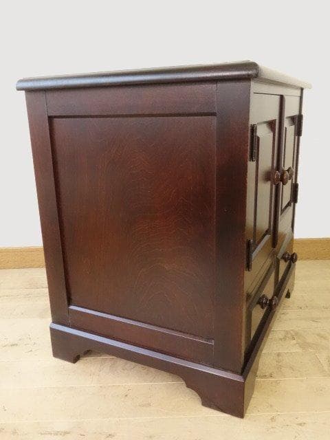 北海道民芸家具　ＴＶ台　テレビ台　サイドテーブル　再塗装済　ＵＳＥＤ