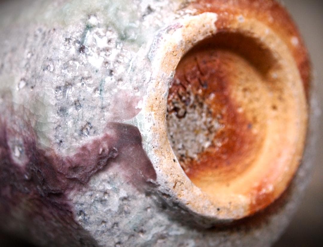 人気作家★高橋燎★信楽【窯変】焼き締め湯のみ★トレインキルン薪窯