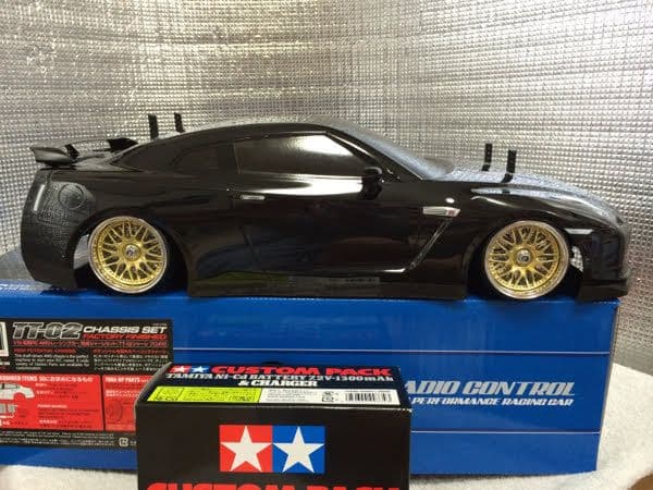 タミヤ1/10日産スカイラインR35 GT-R走行フルセット！