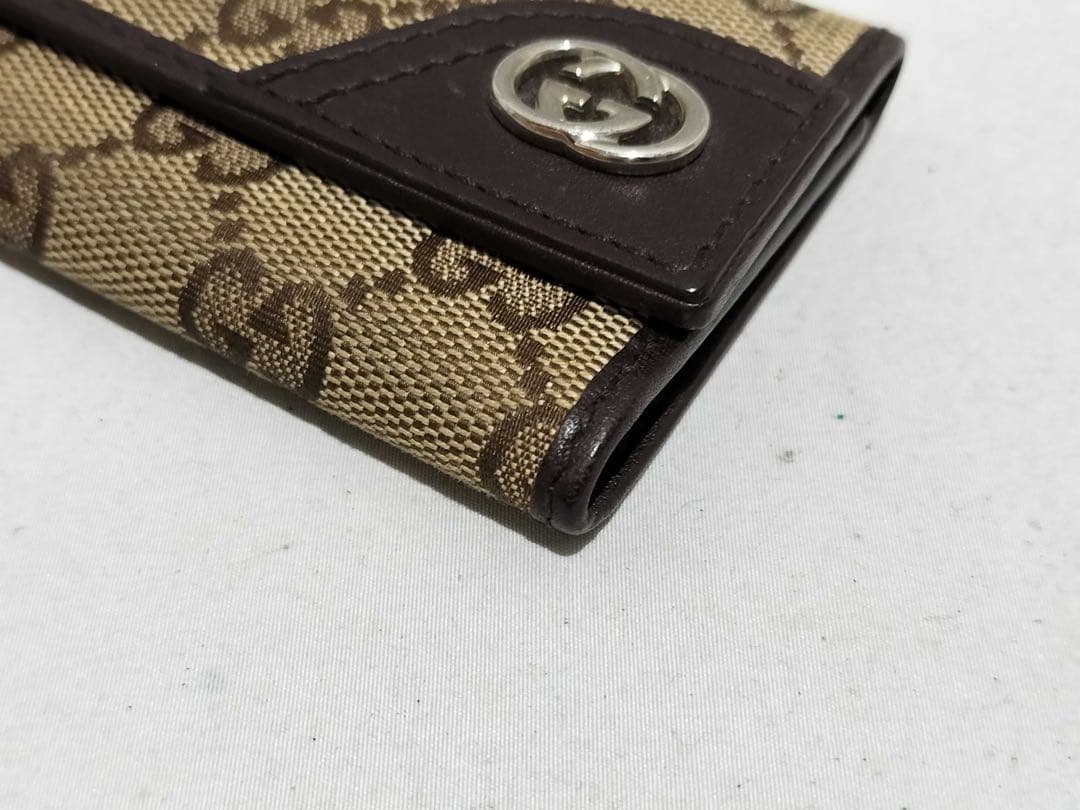 GUCCI GGキャンバス キーケース・キーホルダー　箱付き