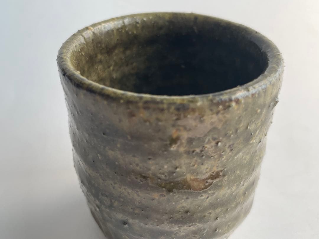 陶芸家　國吉清尚　ぐい呑　酒器　酒杯　筒杯　湯呑　識箱　沖縄　琉球