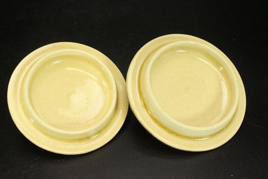 薩摩焼 湯呑 一対 未使用(A875)