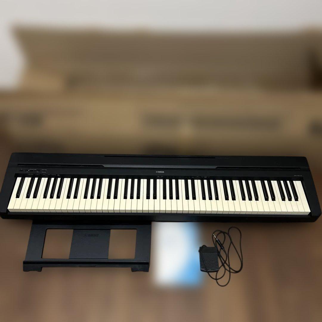 YAMAHA ブラック電子ピアノ88鍵盤　P-45B 2015年製