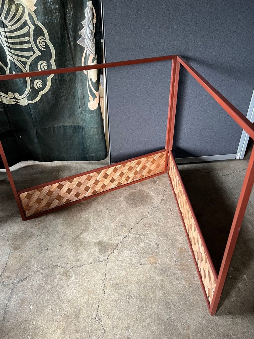 風炉先屏風　利休　茶道具 杉網代　衝立　裏千家　釜含めない