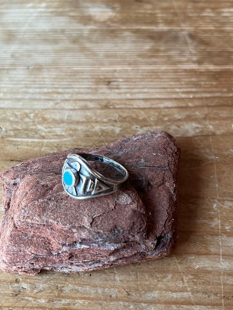 ナバホ サンダーバード リング ヴィンテージ イーグル インディアンジュエリー