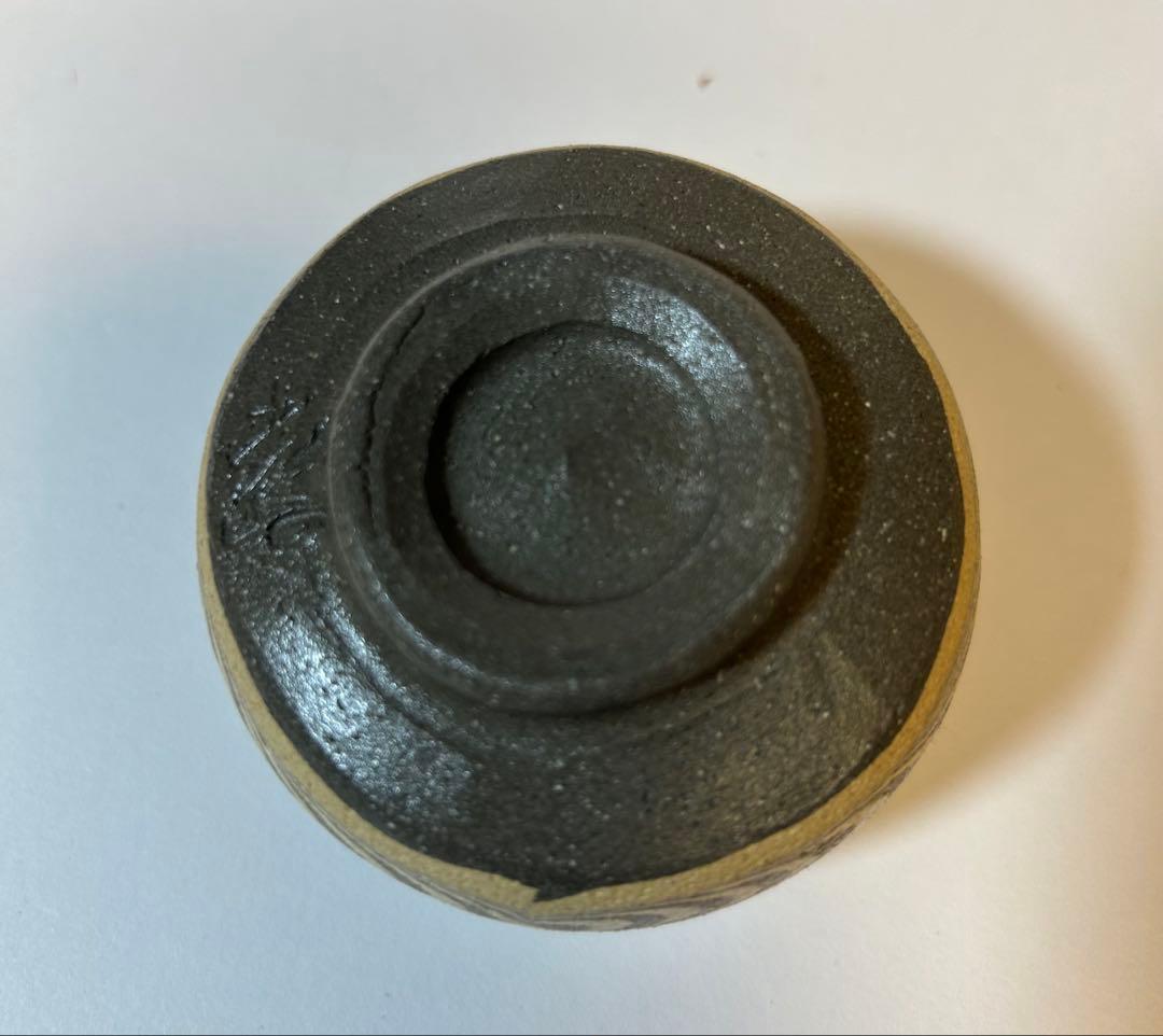 練込ぐい呑　親子三人揃