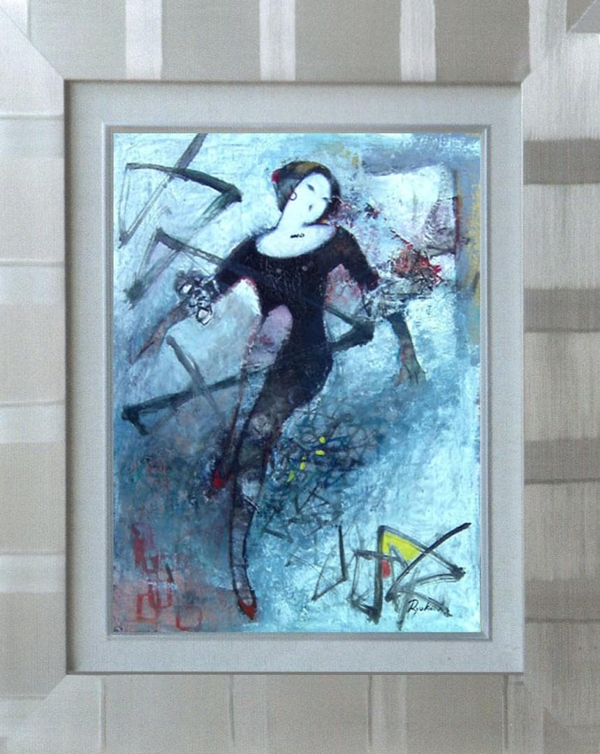 油絵 菅家令子 絵 絵画 インテリア F6-212023 人物 女性像