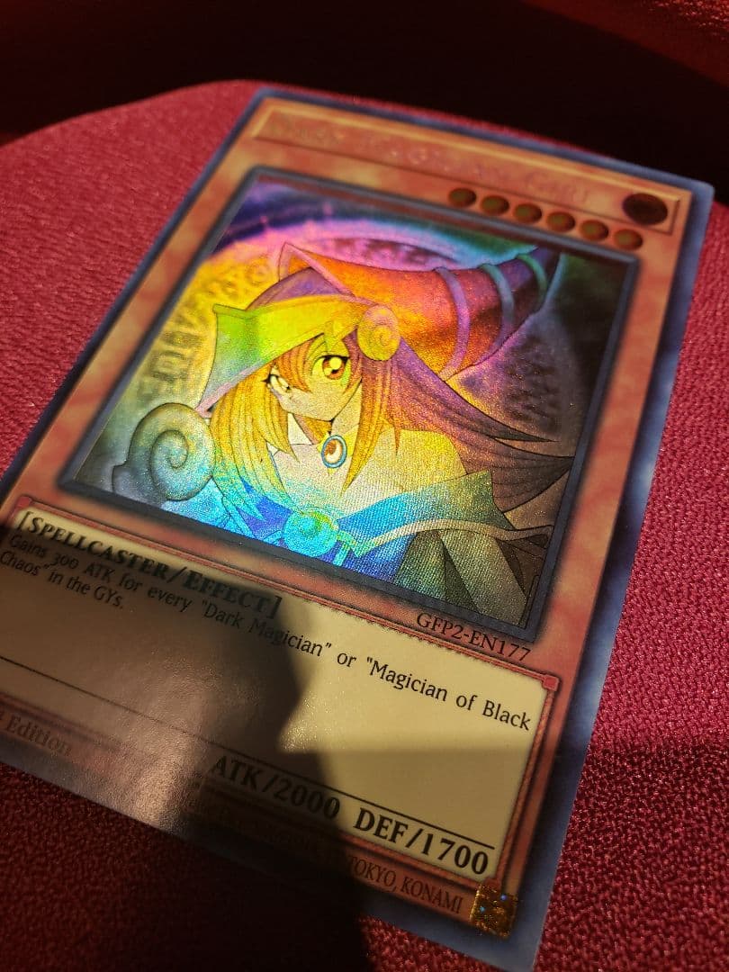 遊戯王　ブラックマジシャンガール ホロ ゴーストレア　英語　枠ズレエラー品