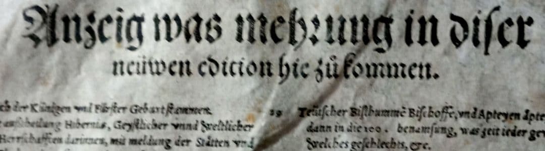 額装品　木版画　古地図の扉絵　1572年　ミュンスター　稀少　入手難作品