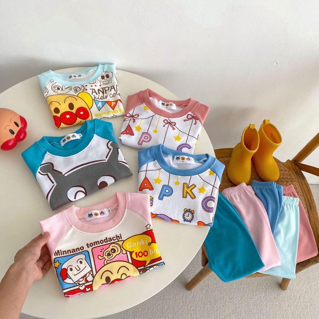 ドキンちゃン　コキンちゃん　アンパンマン　パジャマセット　上下　ピンク