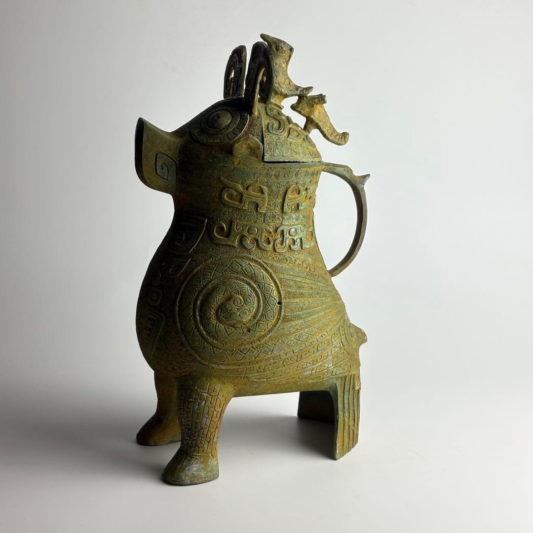 青銅器 青銅 置物 細工 銅器