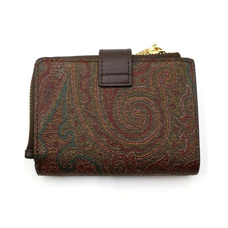 超美品 エトロ ETRO 財布 二つ折り ペーズリー柄 11-25112222