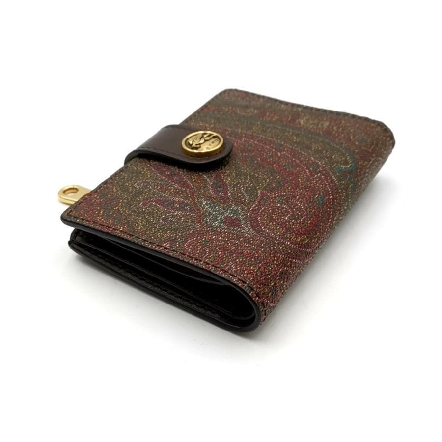 超美品 エトロ ETRO 財布 二つ折り ペーズリー柄 11-25112222