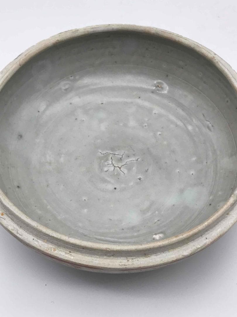 明時代　紅綠彩祥瑞蓮池花卉文　五彩印泥合子　香盒　香合　茶道具(C-37)