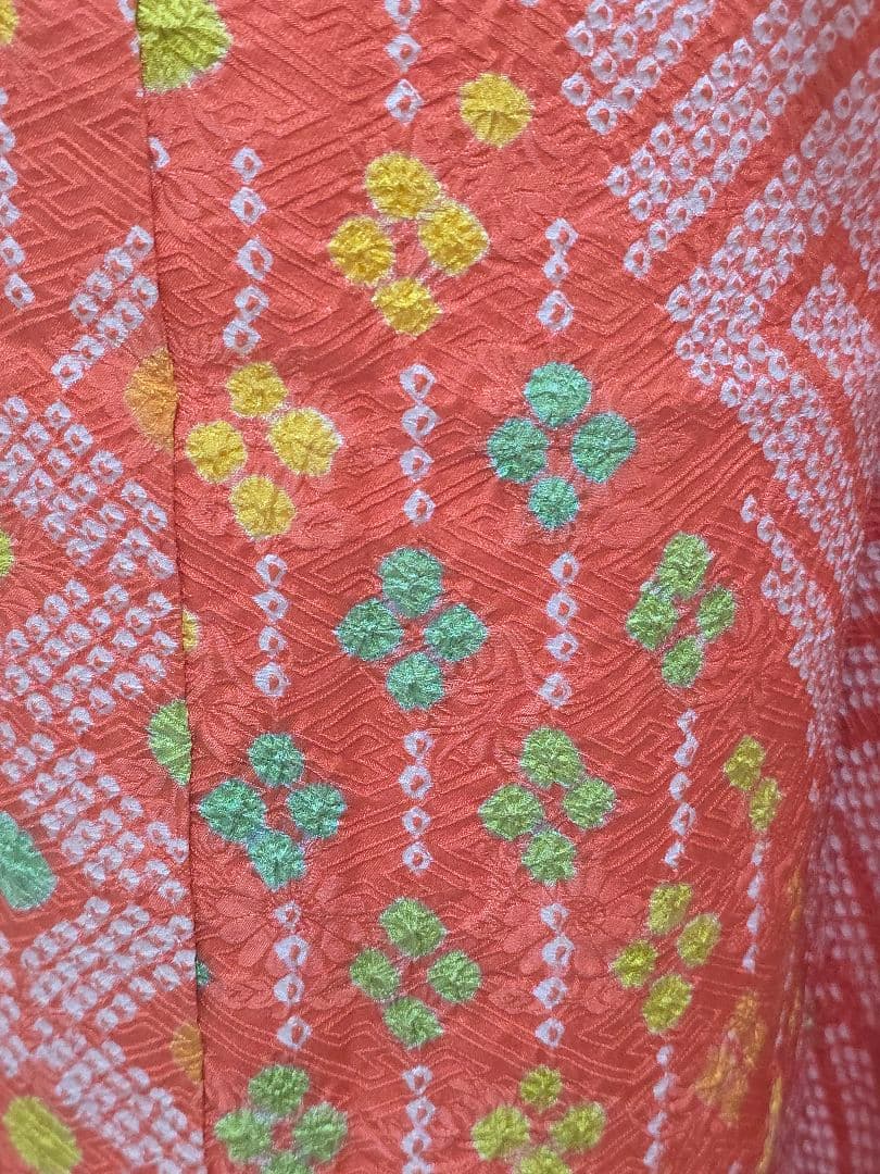 七五三　7歳　 正絹　総絞り　着物　セット　女の子 c97