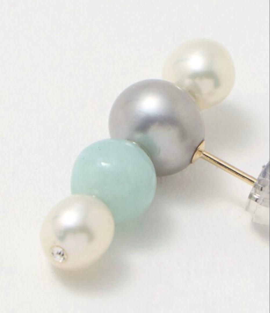 ＜les bonbon＞パール AMZ STUD ピアス