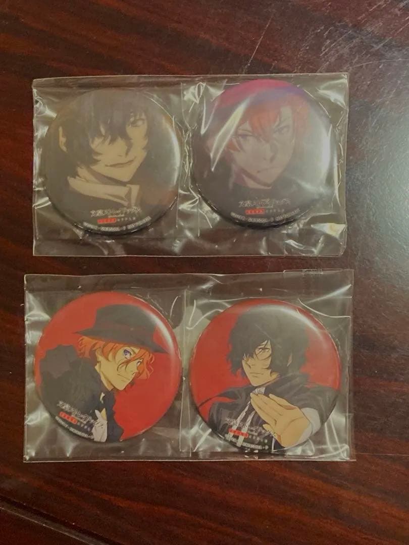 文豪ストレイドッグス 缶バッジ 太宰治 中原中也