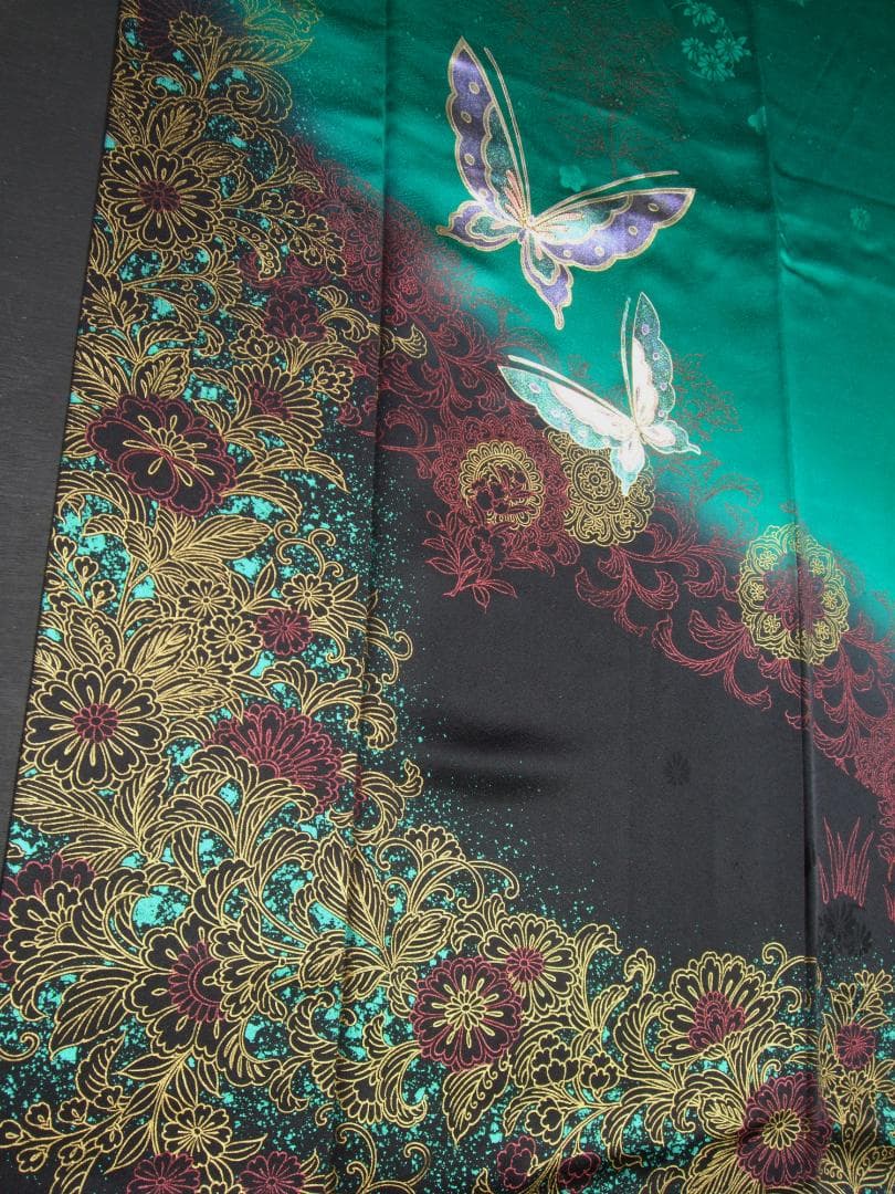 あかりんご アラベスクに蝶々　　ゴシック振袖フルセット　ｍ7