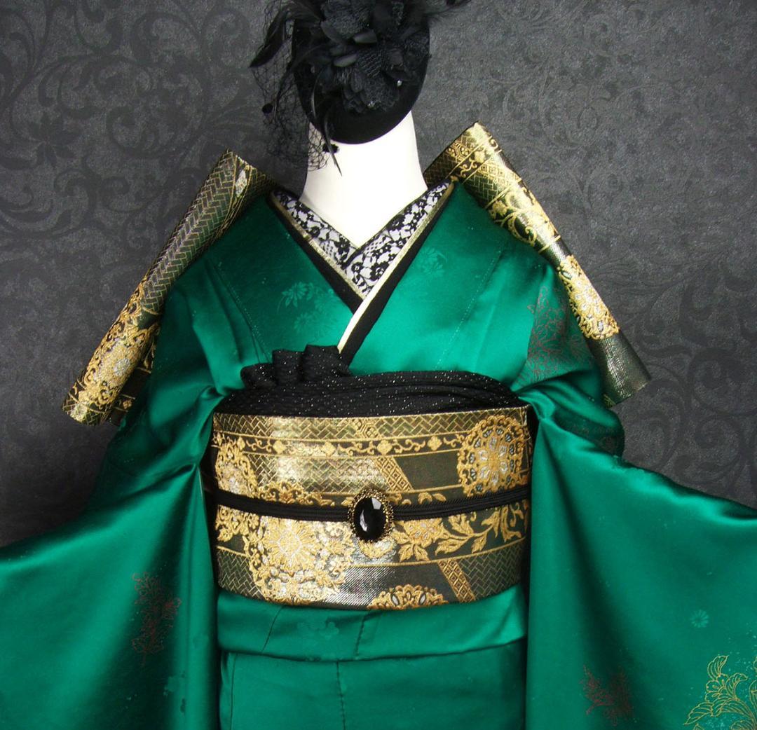 あかりんご アラベスクに蝶々　　ゴシック振袖フルセット　ｍ7