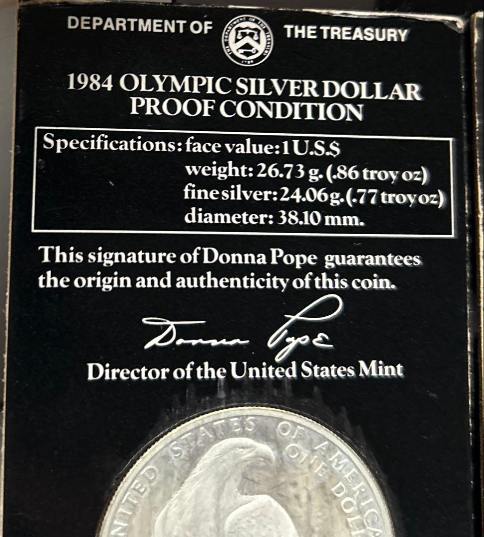 k*h様 ロサンゼルスオリンピック記念銀貨 2枚セット