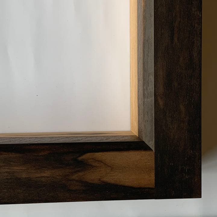 【炉縁　黒柿】