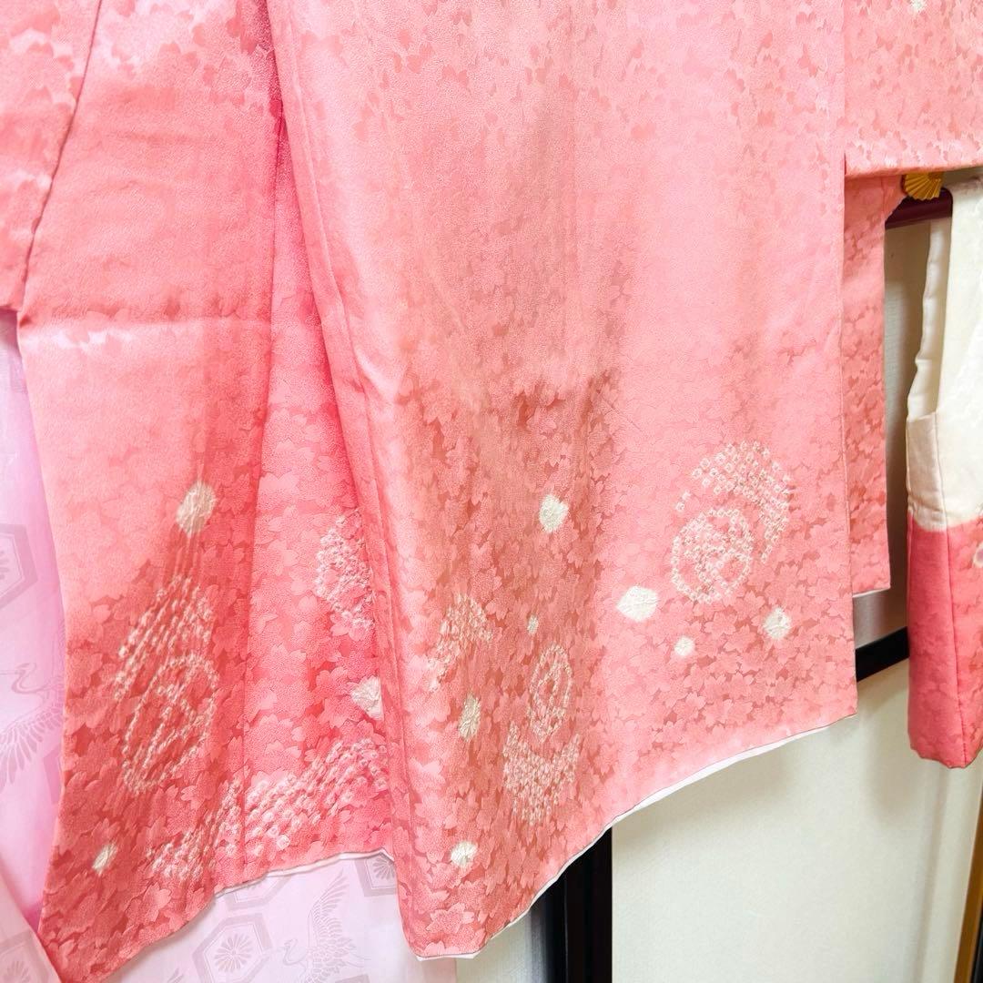 teteNo.119 七五三　3歳 正絹被布フルセット　本絞り