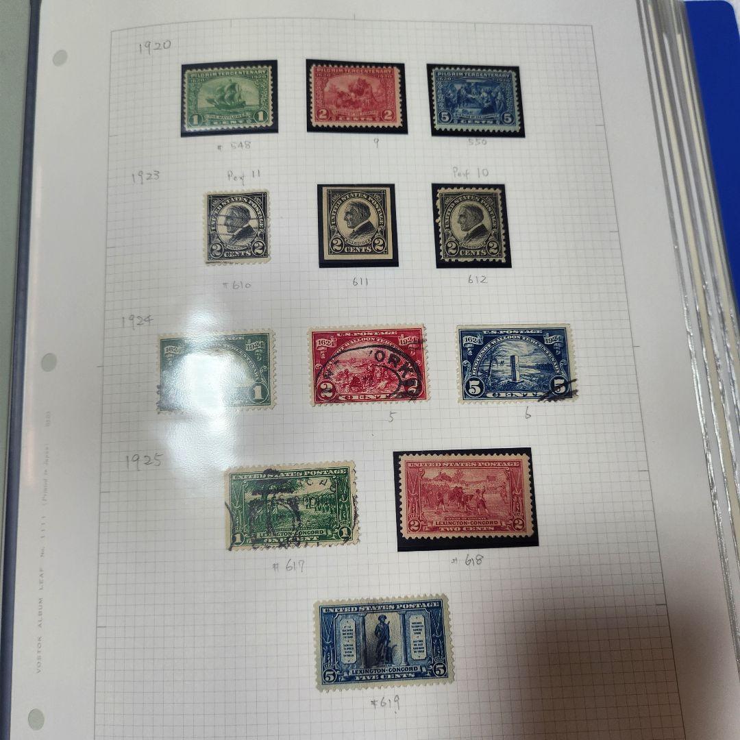 アメリカ　使用済み切手 一冊 1893-1977 1c-13cents