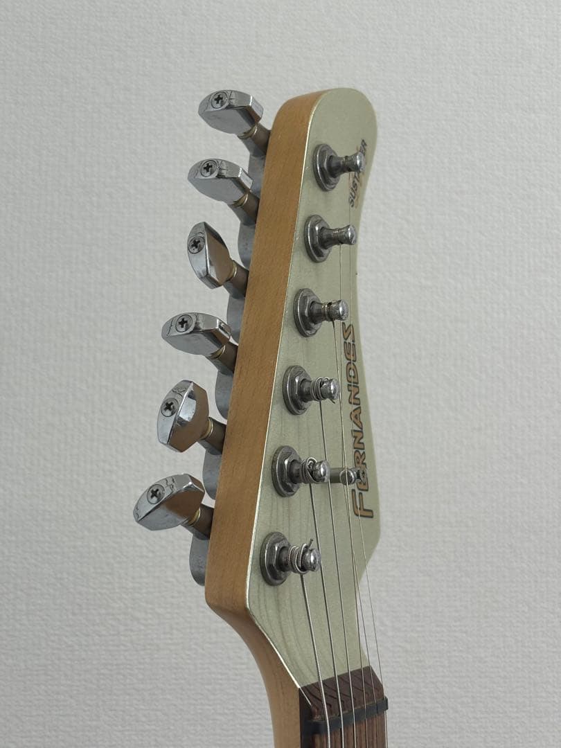 FERNANDES SG-65 エレキギター シルバー ハードケース付き
