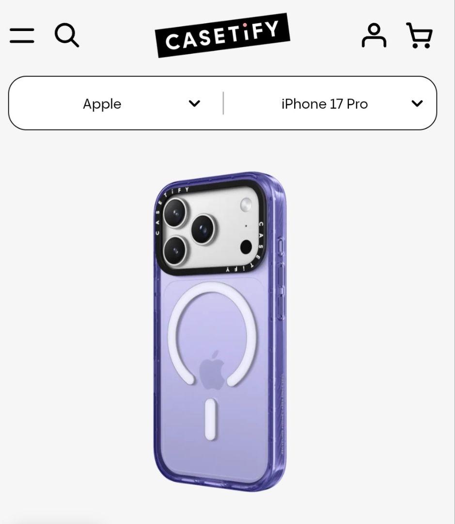 CASETiFY iPhone 17 Pro ケース ソフトブルー