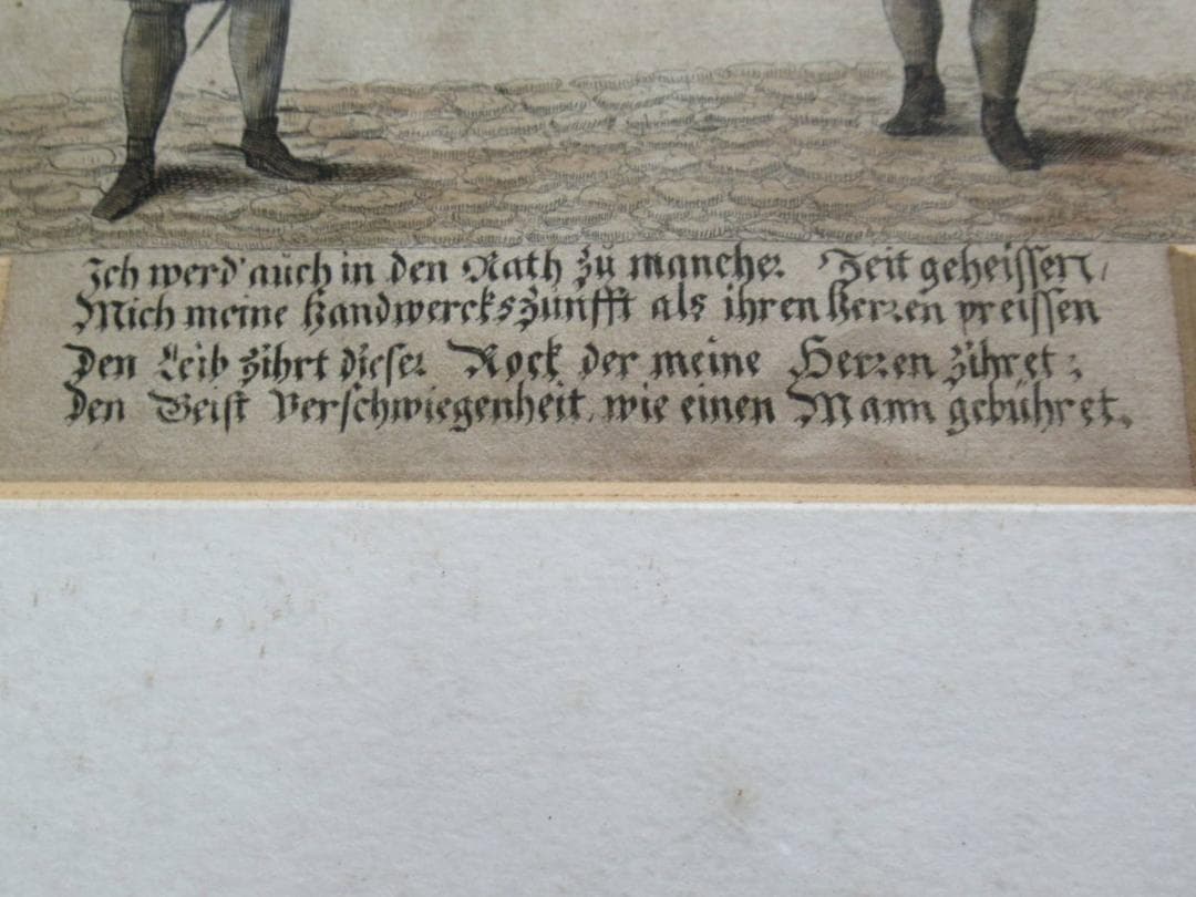 1700年頃英国◆古代ローマ皇帝 プロクラトル他記載書籍 ビュラン彫り銅版画額装