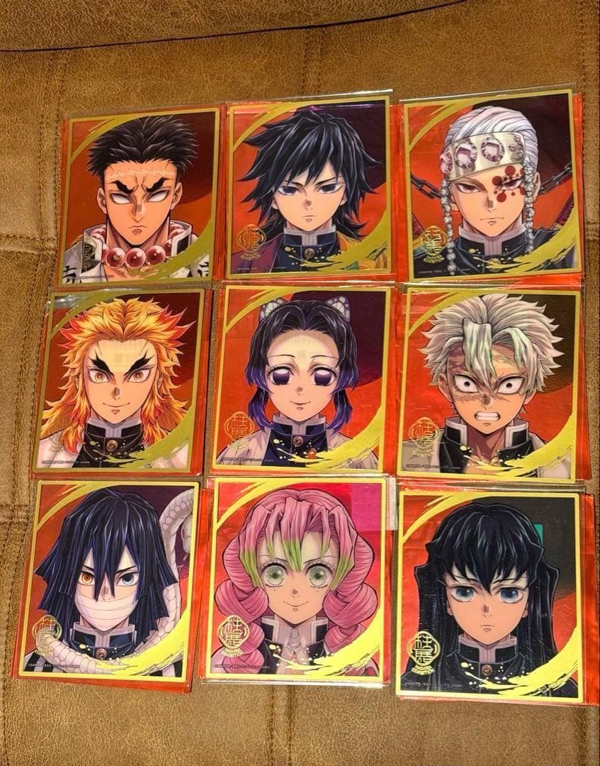 鬼滅の刃　柱展　 ランダム ミニクリア色紙　 全員　９種