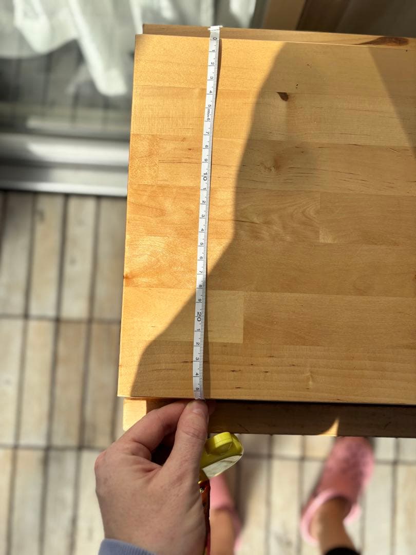 IKEA ノールデン 折りたたみテーブル 引き出し付