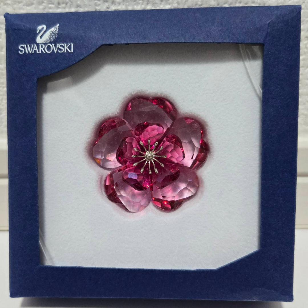 Swarovski ピンククリスタル 花